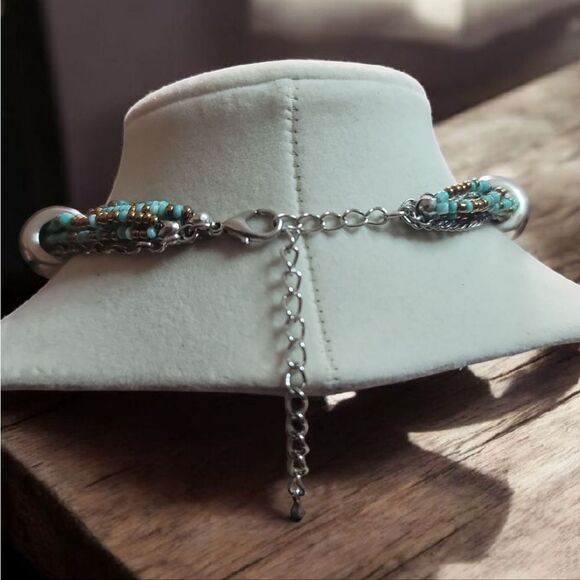 All Leather Brown Women's Tote Bag And NECKLACE SET IN EUC - Picture 10 of 12